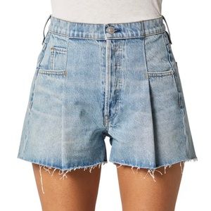 Hudson Jeans Paperbag Waist/Raw Hem/ Loose Shorts